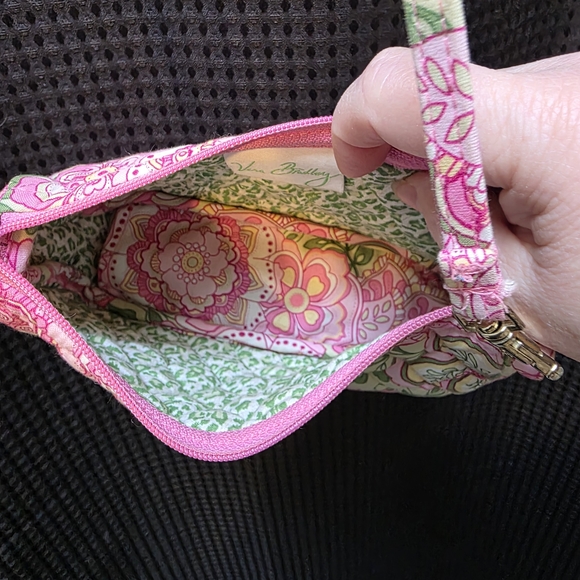 Vera Bradley Pink and Green Floral Crossbody Bag - Picture 4 of 8